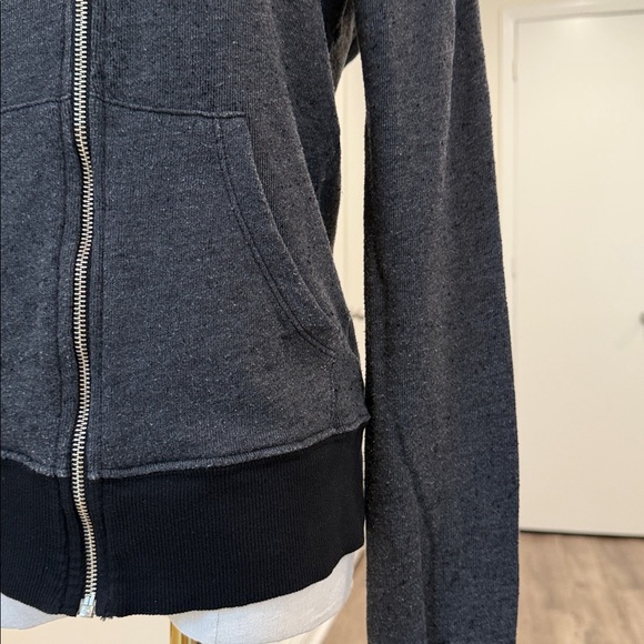 WILDFOX charcoal grey zip hoodie - Picture 8 of 16